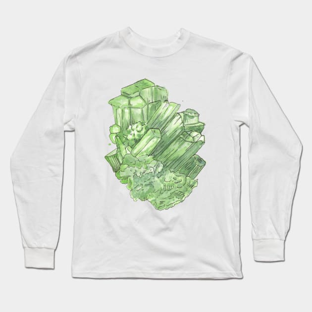 Emerald Cluster Long Sleeve T-Shirt by sheehanstudios